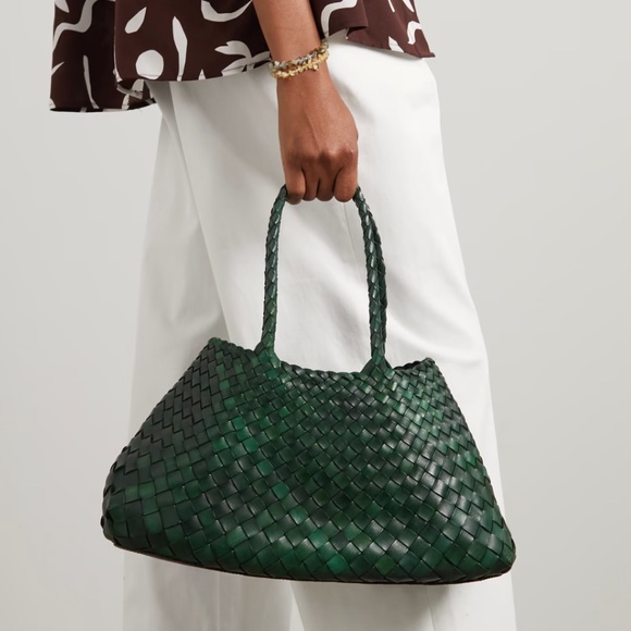 Dragon Diffusion Handbags - Dragon Diffusion Santa Croce Smasll woven leather tote